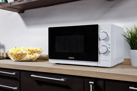 Kuchenka mikrofalowa Vivax MWO-2077 biała 20L 700W Kuchenka mikrofalowa Vivax MWO-2077 biała 20L 700W