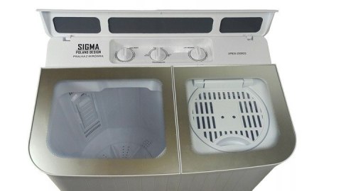 Pralka wirnikowa z wirówką 5 kg + 2 kg 1000 obr/min, Timer, Pralko-wirówka na działkę