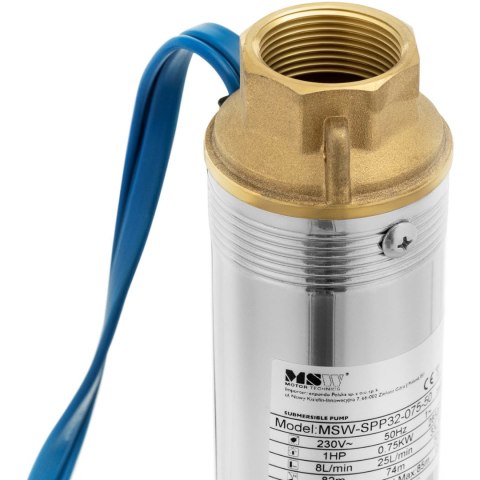 Pompa głębinowa do studni głębinowej STAL 1000 W 3800 l/h do 85 m Pompa głębinowa do studni głębinowej STAL 1000 W 3800 l/h do 85 m