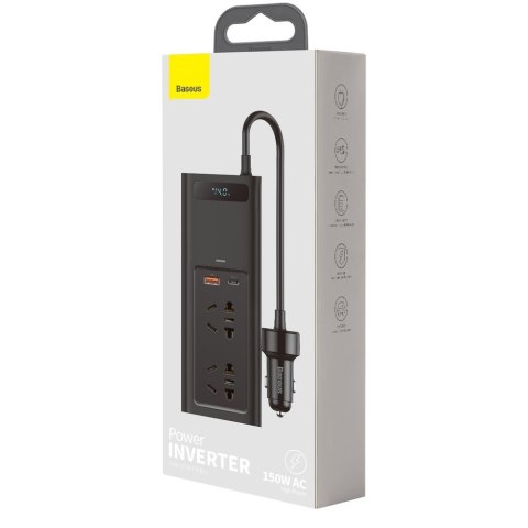 Samochodowa przetwornica napięcia inwerter prądu 150W 12V - 220V 230V