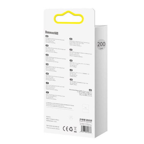 Kabel przewód do szybkiego ładowania i transferu danych USB USB-C 100W 2m czarny