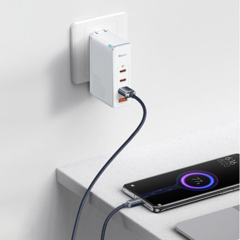 Kabel przewód do szybkiego ładowania i transferu danych USB USB-C 100W 2m czarny