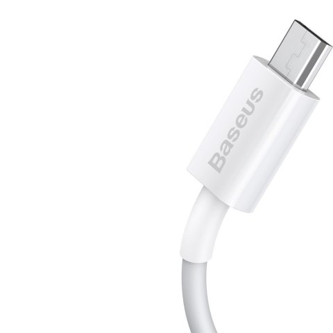 Superior kabel przewód USB microUSB do szybkiego ładowania 2A 1m biały
