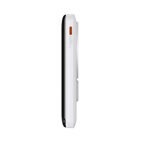 Powerbank z bezprzewodowym ładowaniem MagSafe 10000mAh 20W kabel USB-C 0.5m biały