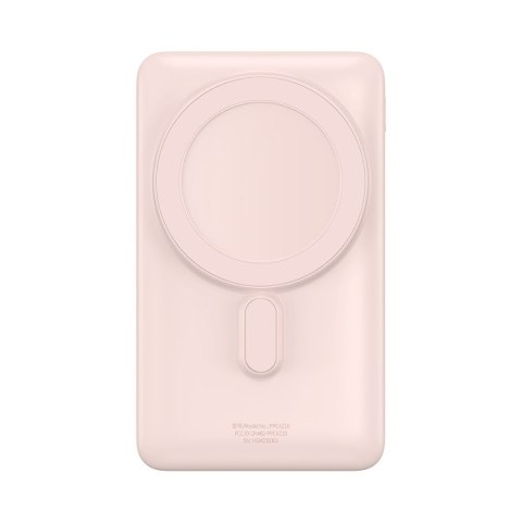 Powerbank z bezprzewodowym ładowaniem MagSafe 10000mAh 20W kabel USB-C 0.5m różowy
