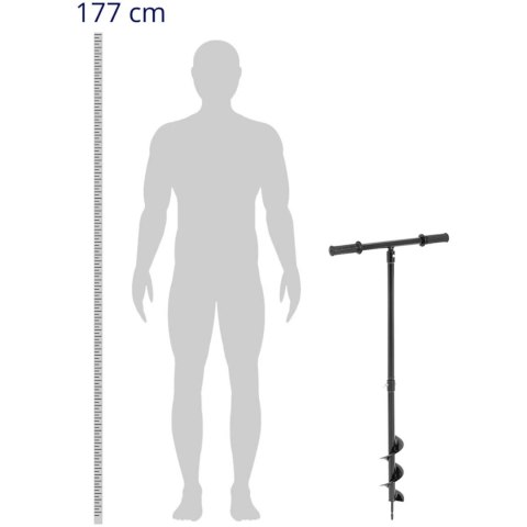 Wiertnica świder ręczny do ziemi śr. 80 mm do 100 cm Wiertnica świder ręczny do ziemi śr. 80 mm do 100 cm