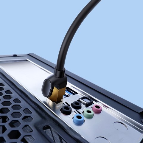 Szybki kabel sieciowy Patchcord RJ45 CAT 7 10Gbps 1m - czarny