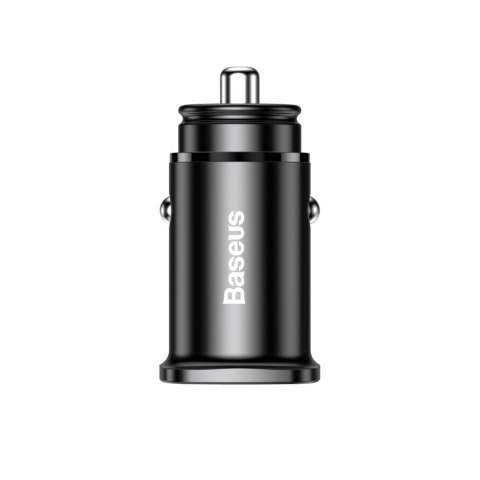 Inteligentna ładowarka samochodowa z 2 portami USB i USB-C QC PD czarny Inteligentna ładowarka samochodowa z 2 portami USB i USB-C QC PD czarny