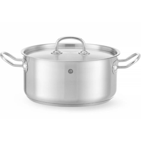 Garnek niski Kitchen Line z pokrywką 4,9 l śr. 240 x 110 h - Hendi 836026 Garnek niski Kitchen Line z pokrywką 4,9 l śr. 240 x 110 h - Hendi 836026