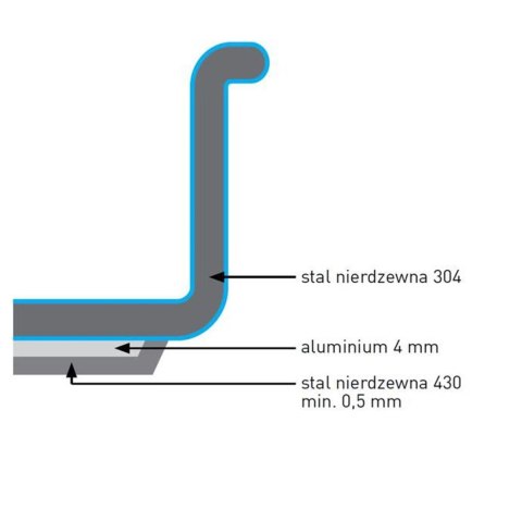Rondel Kitchen Line bez pokrywki 3 l śr. 200 x 95 h - Hendi 838204 Rondel Kitchen Line bez pokrywki 3 l śr. 200 x 95 h - Hendi 838204