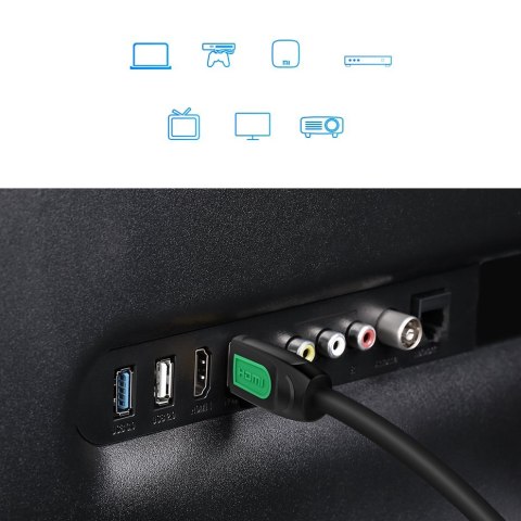 Kabel przewód HDMI 2.0 4K 60Hz 30AWG 2m czarny