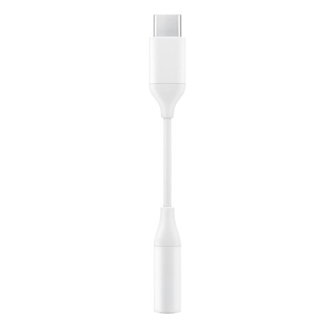 Adapter przejściówka słuchawek 3,5 mm mini jack żeński - USB-C męski biały Adapter przejściówka słuchawek 3,5 mm mini jack żeński - USB-C męski biały