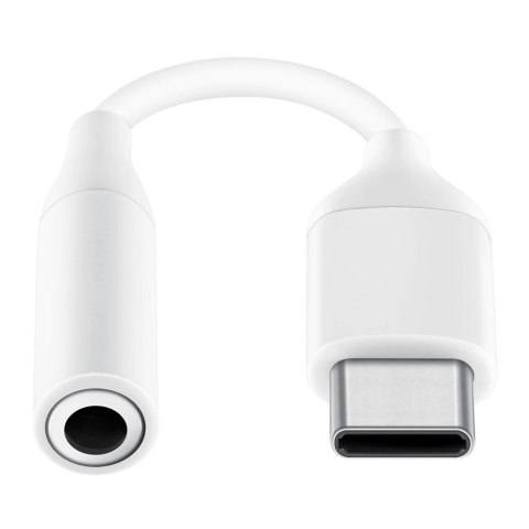 Adapter przejściówka słuchawek 3,5 mm mini jack żeński - USB-C męski biały Adapter przejściówka słuchawek 3,5 mm mini jack żeński - USB-C męski biały
