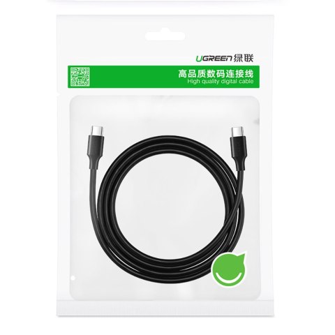 Kabel przewód USB Typ C do ładowania i transferu danych 3A 1m czarny