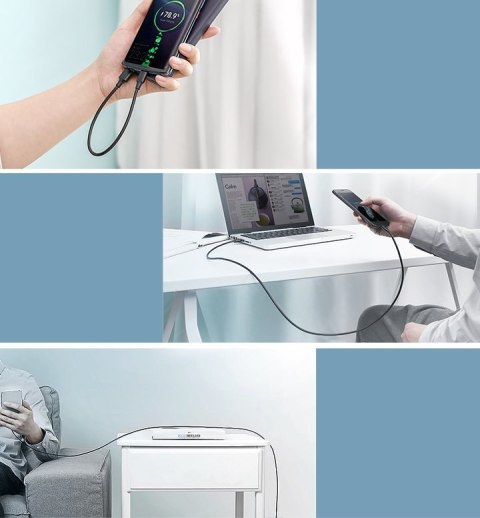 Kabel przewód USB - USB-C 2A 2m czarny