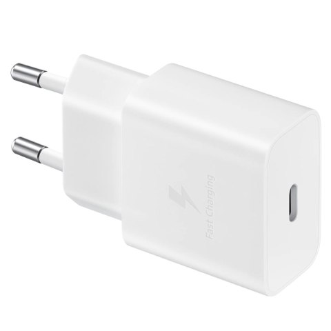 Ładowarka sieciowa USB-C 15W PD AFC + kabel USB-C biały Ładowarka sieciowa USB-C 15W PD AFC + kabel USB-C biały