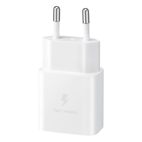 Ładowarka sieciowa USB-C 15W PD AFC + kabel USB-C biały Ładowarka sieciowa USB-C 15W PD AFC + kabel USB-C biały