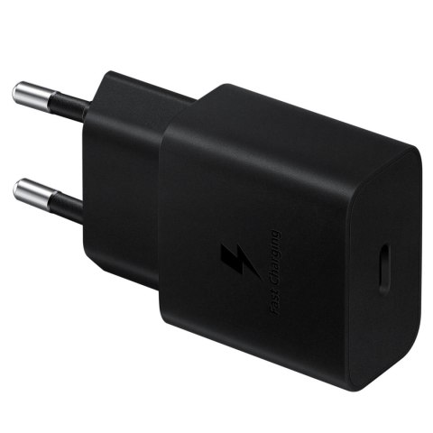 Ładowarka sieciowa USB-C 15W PD AFC + kabel USB-C czarny Ładowarka sieciowa USB-C 15W PD AFC + kabel USB-C czarny