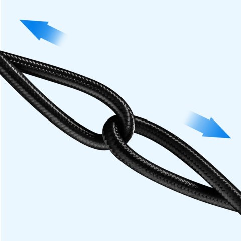 Kabel przewód przejściówka audio TRS mini jack 3.5mm - jack 6.35mm 2m szary