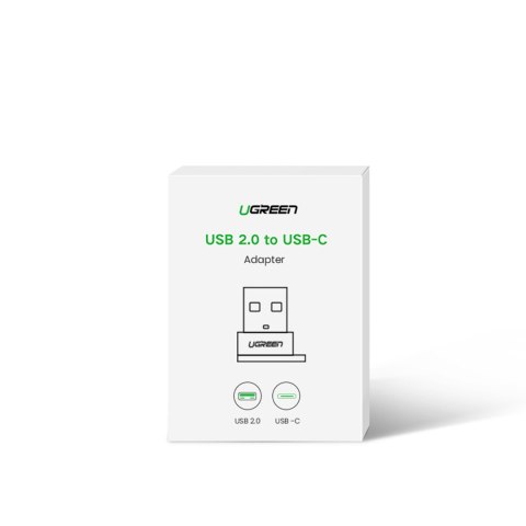 Przejściówka adapter gniazdo z wtyczki USB-C na USB czarny