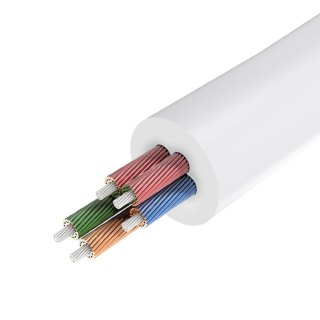 Rozdzielacz przewód słuchawkowy mini jack 3.5 mm na 2x mini jack 3.5mm 20cm biały