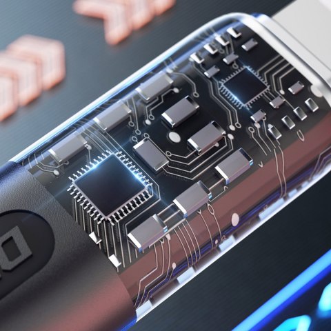 Przewód kabel do szybkiego ładowania USB-C 120W 1m szary Przewód kabel do szybkiego ładowania USB-C 120W 1m szary