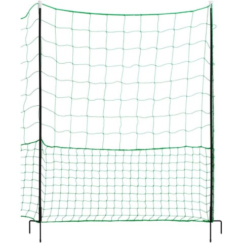 Siatka zagroda ogrodzenie ochronne hodowlane dla kur drobiu 1.25 x 25 m
