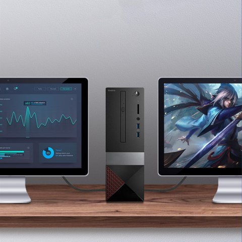 Kabel przewód HDMI 2.1 8K 60Hz 1.5m w oplocie bawełnianym czarny