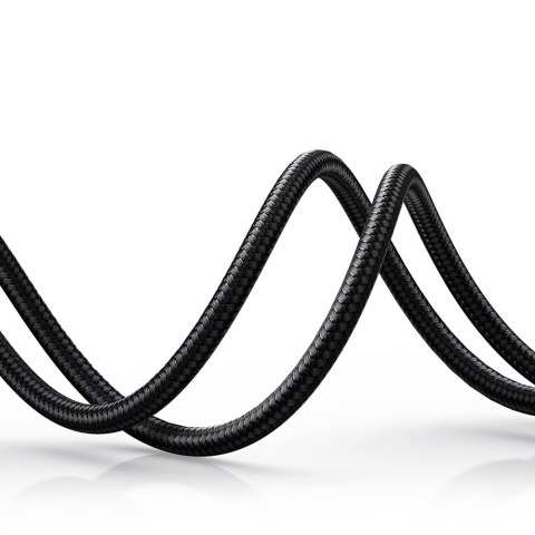 Kabel przewód kątowy audio 2x mini jack 3.5mm 0.5m niebieski