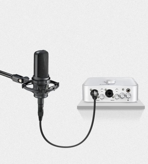 Przedłużacz kabel przewód audio do mikrofonu XLR 1m czarny