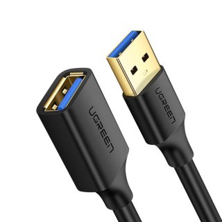 Przedłużacz przejściówka kabla USB-A 3.0 5Gb/s 0.5m czarny