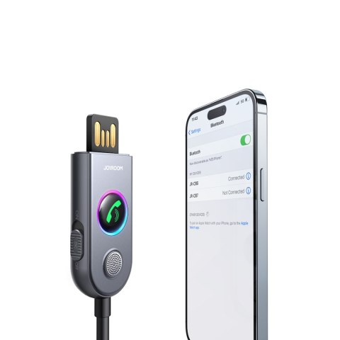 Samochodowy bezprzewodowy odbiornik nadajnik Audio USB AUX JR-CB6 szary Samochodowy bezprzewodowy odbiornik nadajnik Audio USB AUX JR-CB6 szary