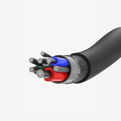 Kabel przewód USB-C do USB-C 480Mb/s 5A 2m czarny Kabel przewód USB-C do USB-C 480Mb/s 5A 2m czarny