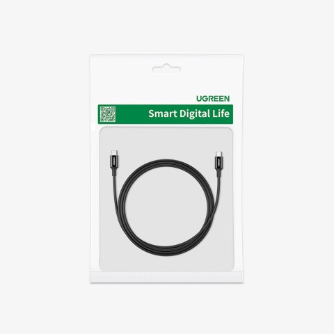 Kabel przewód USB-C do USB-C 480Mb/s 5A 2m czarny Kabel przewód USB-C do USB-C 480Mb/s 5A 2m czarny