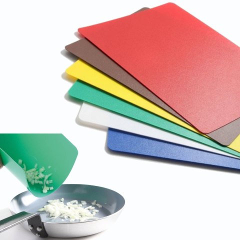 Elastyczne podkładki do krojenia HACCP 6 sztuk - Hendi 826300 Elastyczne podkładki do krojenia HACCP 6 sztuk - Hendi 826300