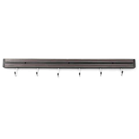 Listwa magnetyczna na noże z haczykami dł. 600 mm - Hendi 820407 Listwa magnetyczna na noże z haczykami dł. 600 mm - Hendi 820407