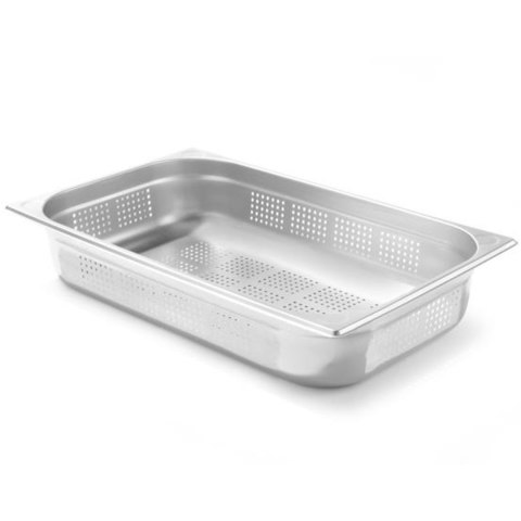 Pojemnik GN 1/1 Kitchen Line perforowany wys. 100 mm - Hendi 807132 Pojemnik GN 1/1 Kitchen Line perforowany wys. 100 mm - Hendi 807132