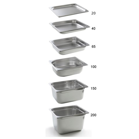 Pojemnik GN 1/4 stalowy Kitchen Line wys. 150 mm - Hendi 806548 Pojemnik GN 1/4 stalowy Kitchen Line wys. 150 mm - Hendi 806548