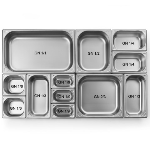 Pojemnik GN 1/4 stalowy Kitchen Line wys. 150 mm - Hendi 806548 Pojemnik GN 1/4 stalowy Kitchen Line wys. 150 mm - Hendi 806548