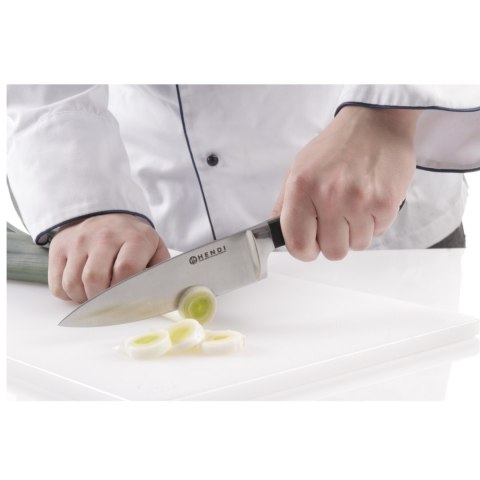 Profesjonalny nóż kucharski szefa kuchni kuty ze stali Kitchen Line 200 mm - Hendi 781319 Profesjonalny nóż kucharski szefa kuchni kuty ze stali Kitchen Line 200 mm - Hendi 781319