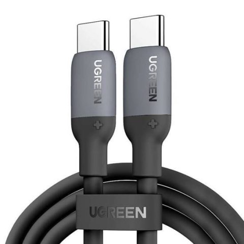 Kabel przewód silikonowy USB-C PD 60W 480Mbps 2m szary Kabel przewód silikonowy USB-C PD 60W 480Mbps 2m szary