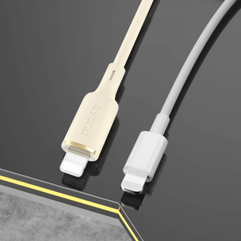 Kabel przewód do iPhone wzmacniany SR USB-A - Lightning 5A 1m beżowy Kabel przewód do iPhone wzmacniany SR USB-A - Lightning 5A 1m beżowy