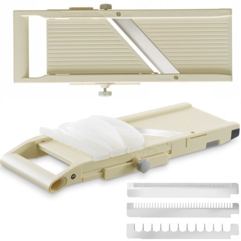 Szatkownica mandolina japońska do plastrów słupków 3 wymienne ostrza Shogun 380 x 158 mm Szatkownica mandolina japońska do plastrów słupków 3 wymienne ostrza Shogun 380 x 158 mm