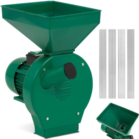 Śrutownik młynek do mielenia zboża 4 sitka 250 kg/h 1100 W Śrutownik młynek do mielenia zboża 4 sitka 250 kg/h 1100 W