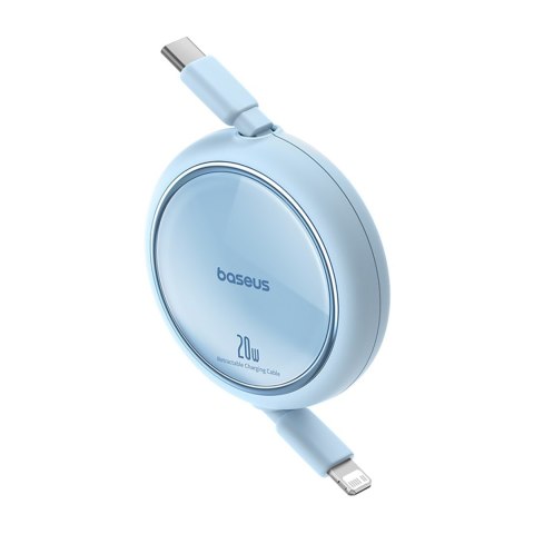 Kabel przewód zwijany Free2Pull USB-C - iPhone Lightning 20W 1m - niebieski