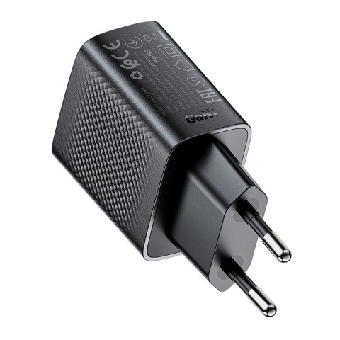Ładowarka sieciowa A102 GaN USB-C PD 30W - czarna Ładowarka sieciowa A102 GaN USB-C PD 30W - czarna
