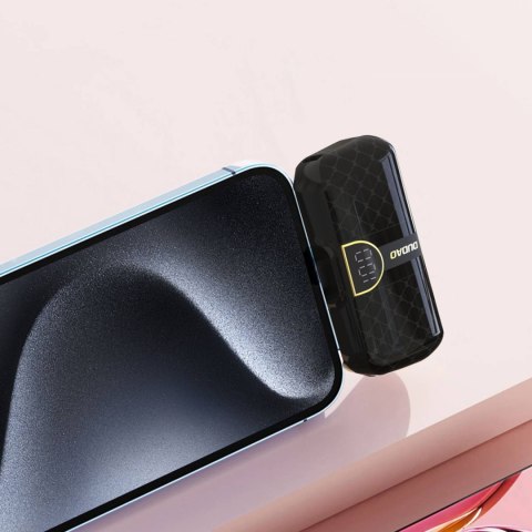 Mini powerbank 5000mAh do telefonu 2x USB-C - czarny Mini powerbank 5000mAh do telefonu 2x USB-C - czarny