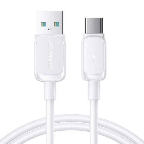 Kabel przewód Multi-Color Series A14 USB-A - USB-C 3A 1.2 m - biały