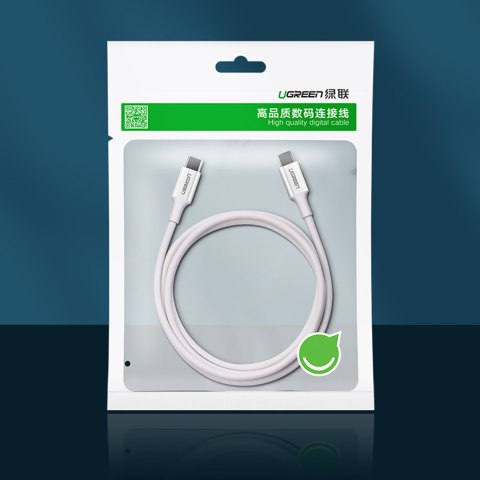 Kabel przewód USB-C - USB-C PD QC AFC 2m - biały