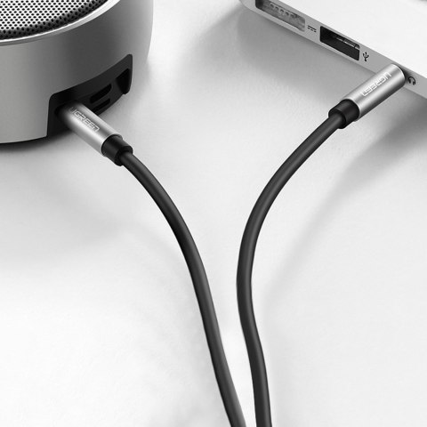 Kabel przewód audio AV119 mini jack 3.5mm 5m - czarny